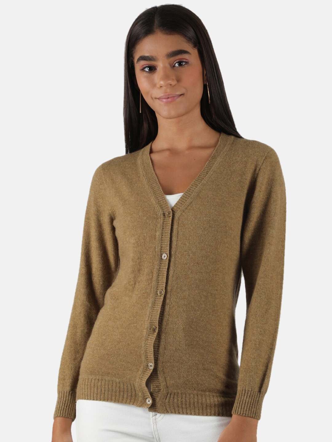 

Monte Carlo Women Khaki Cardigan