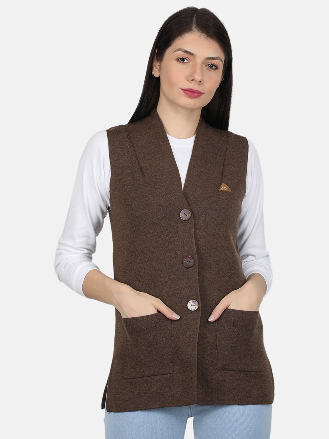 

Monte Carlo Women Brown Cardigan