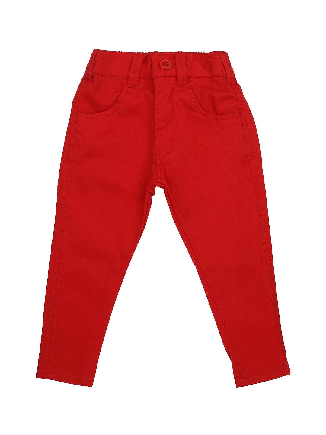 

Bodycare Kids Girls Red Solid Regular Cotton Trousers