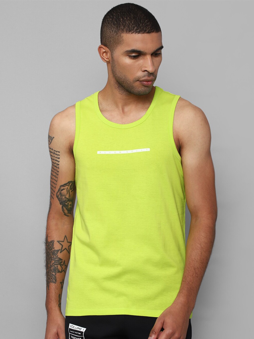

Allen Solly Tribe Men Green Printed Sleeveless Vest