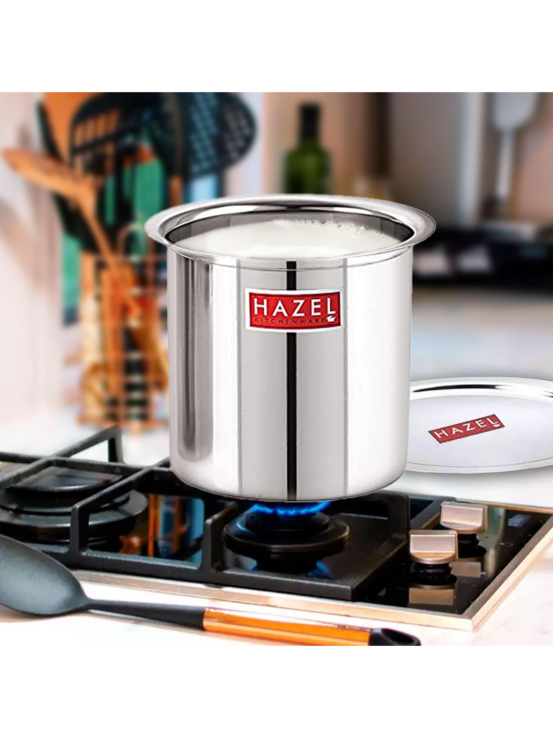 

HAZEL Silver-Toned Stainless Tope With Lid