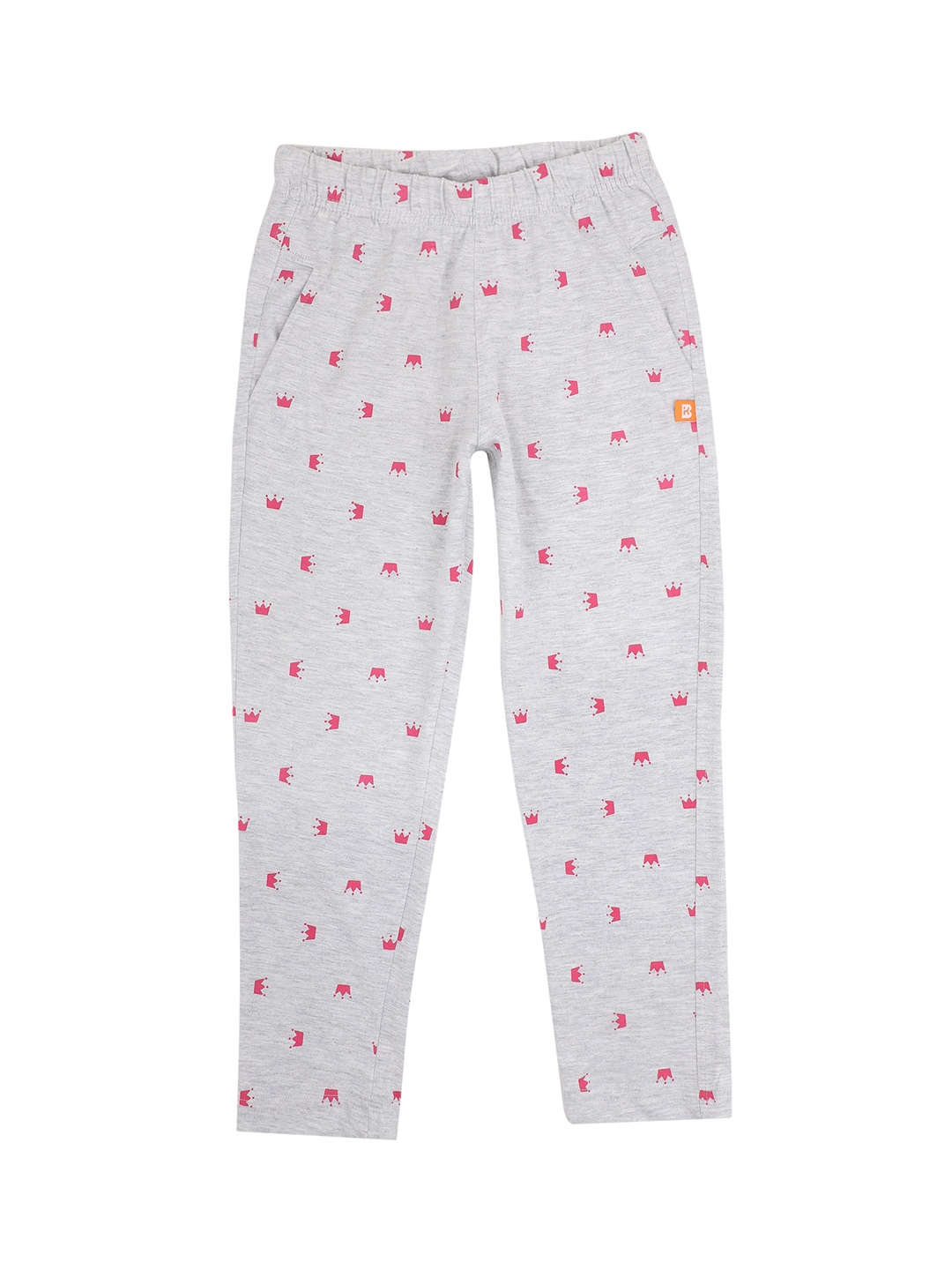 

PROTEENS Girls Grey Printed Cotton Lounge Pants