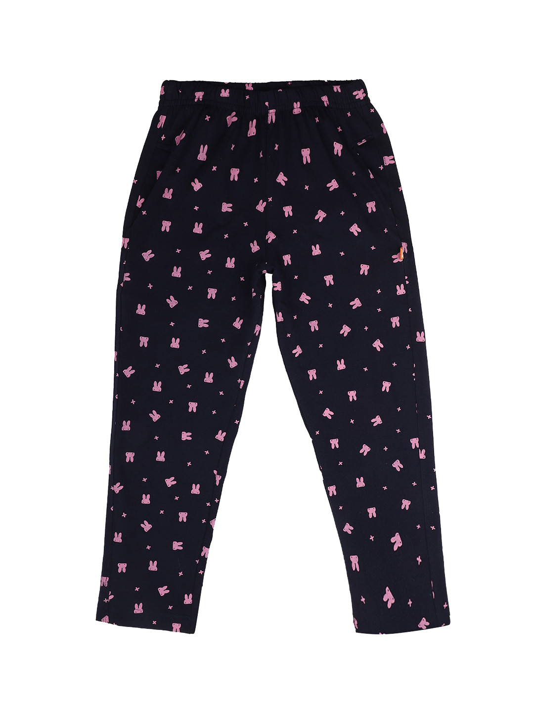 

PROTEENS Girls Navy Blue Printed Cotton Lounge pant