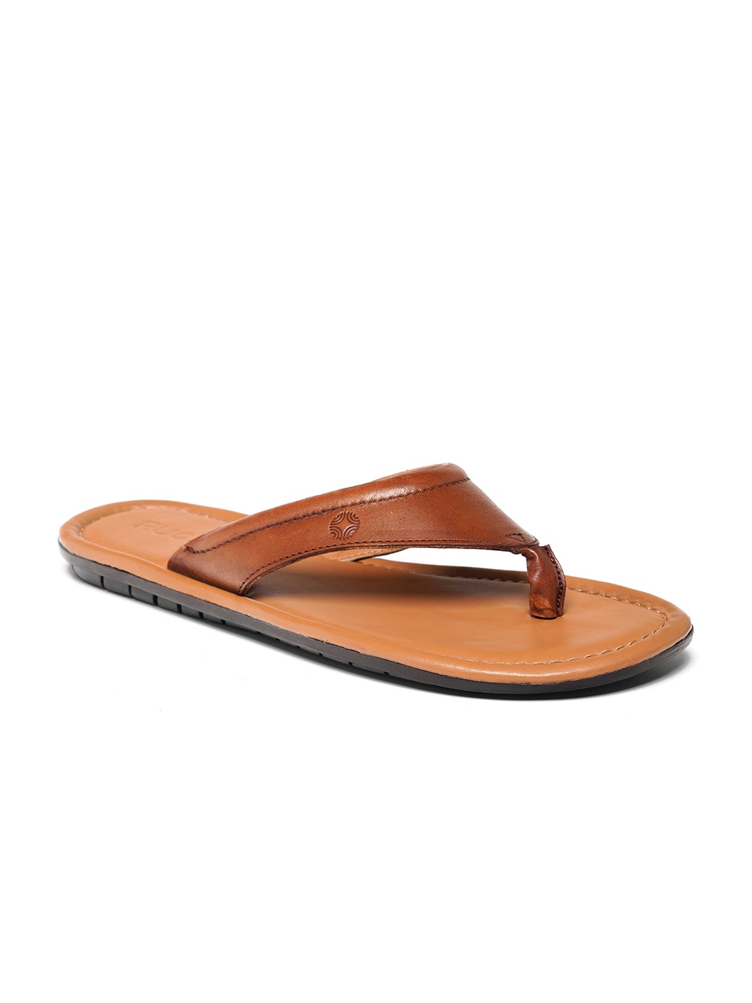 

Ruosh Men Tan Colourblocked Leather Slip-On Sneakers