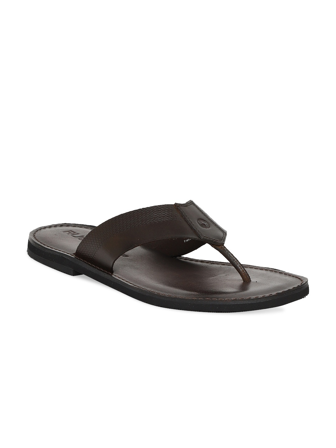 

Ruosh Men Brown Leather Flatforms