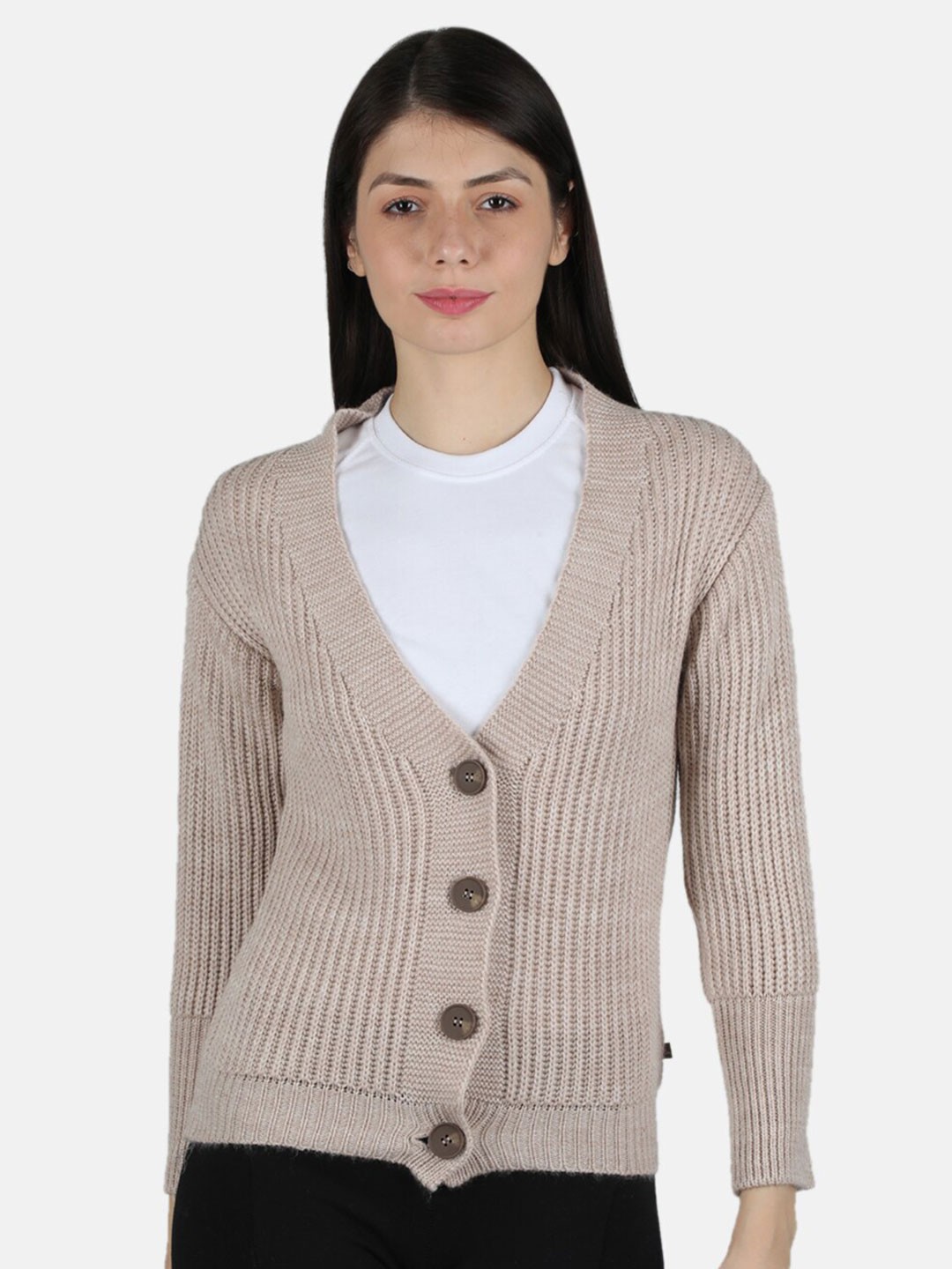 

Monte Carlo Women Beige Cardigan