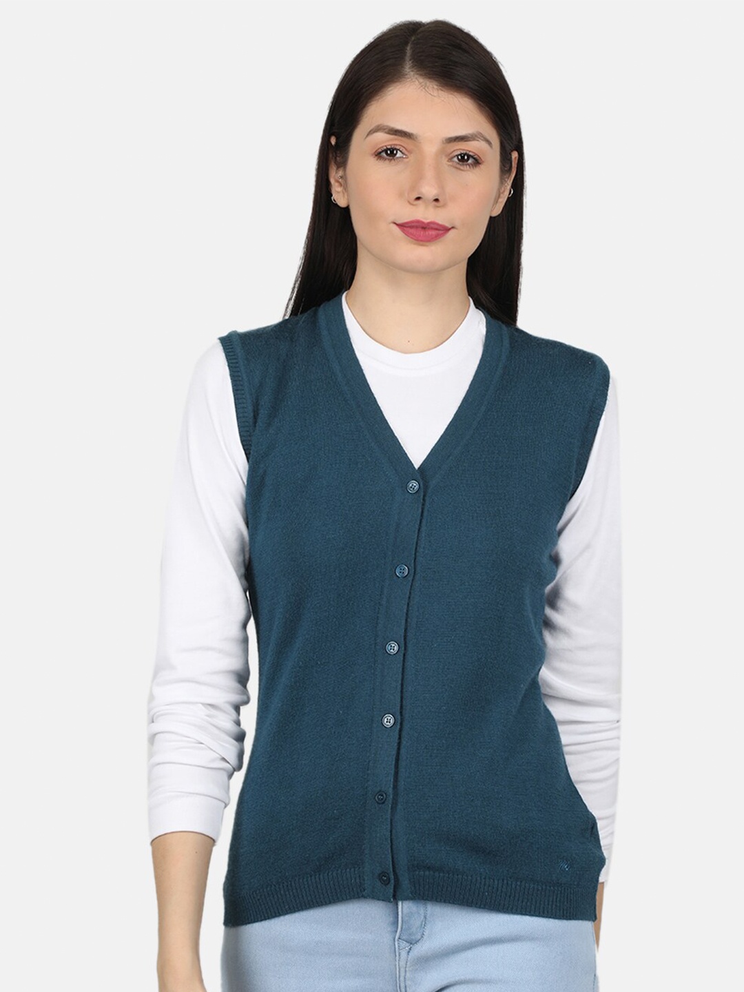 

Monte Carlo Women Teal Cardigan