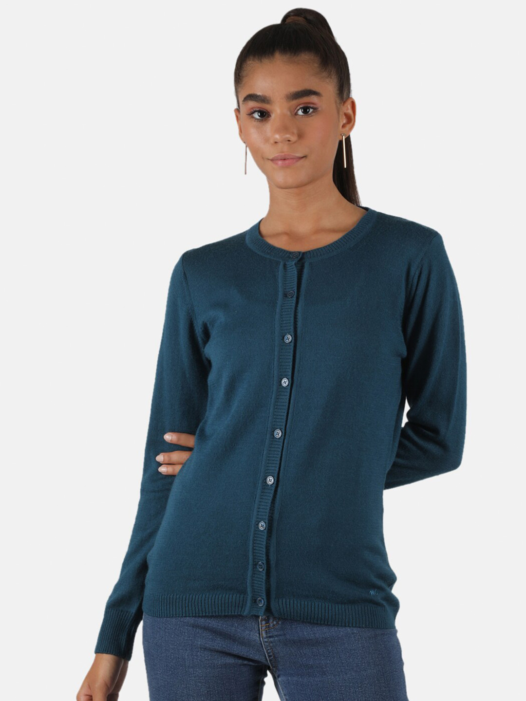 

Monte Carlo Women Teal Cardigan