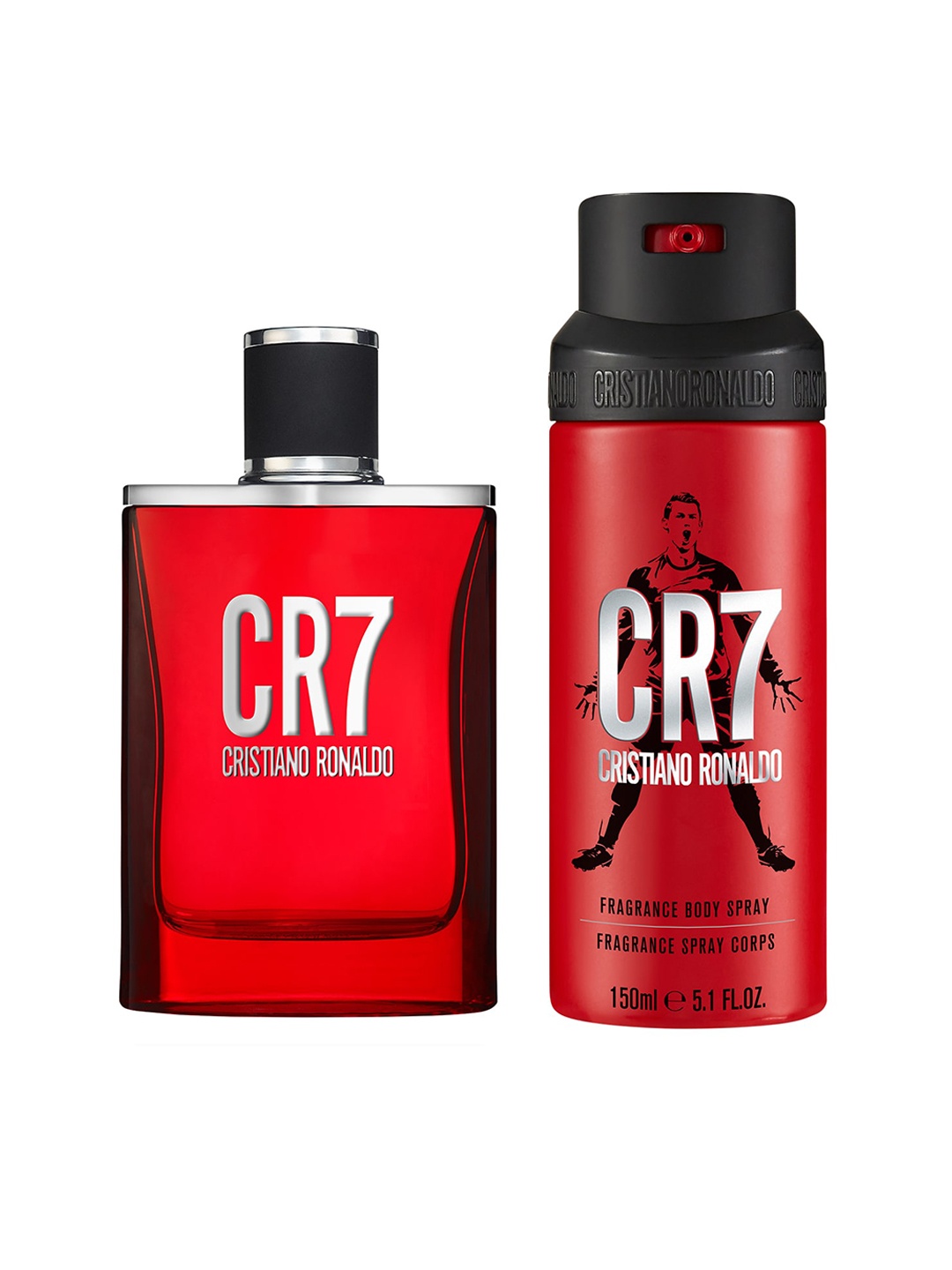 

CRISTIANO RONALDO Men Set of CR7 Eau de Toilette 50ml & Body Spray 150ml, Red