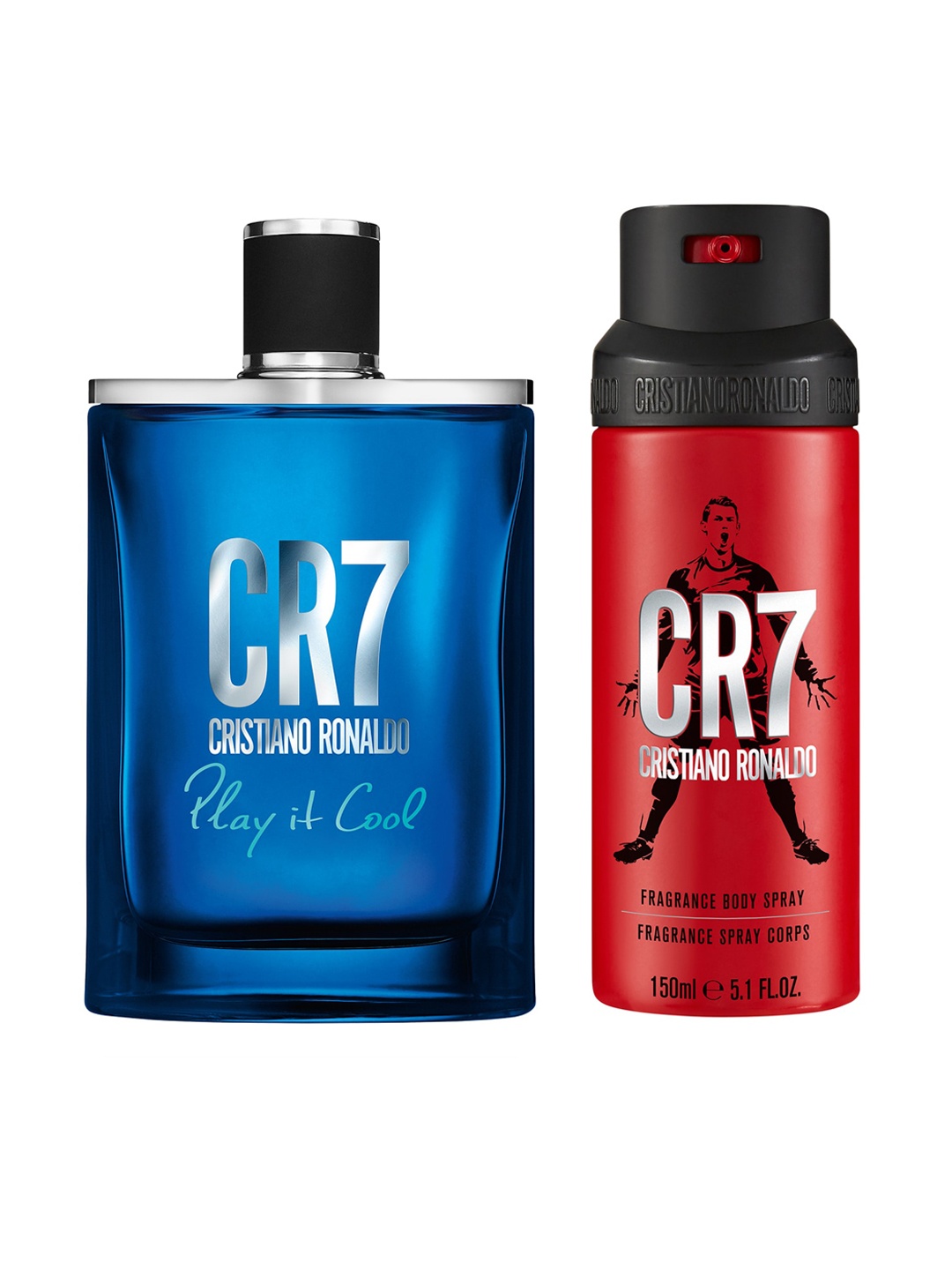 

CRISTIANO RONALD Men Set of CR7 Play it Cool Eau de Toilette 100ml + CR7 Body Spray 150ml, Blue