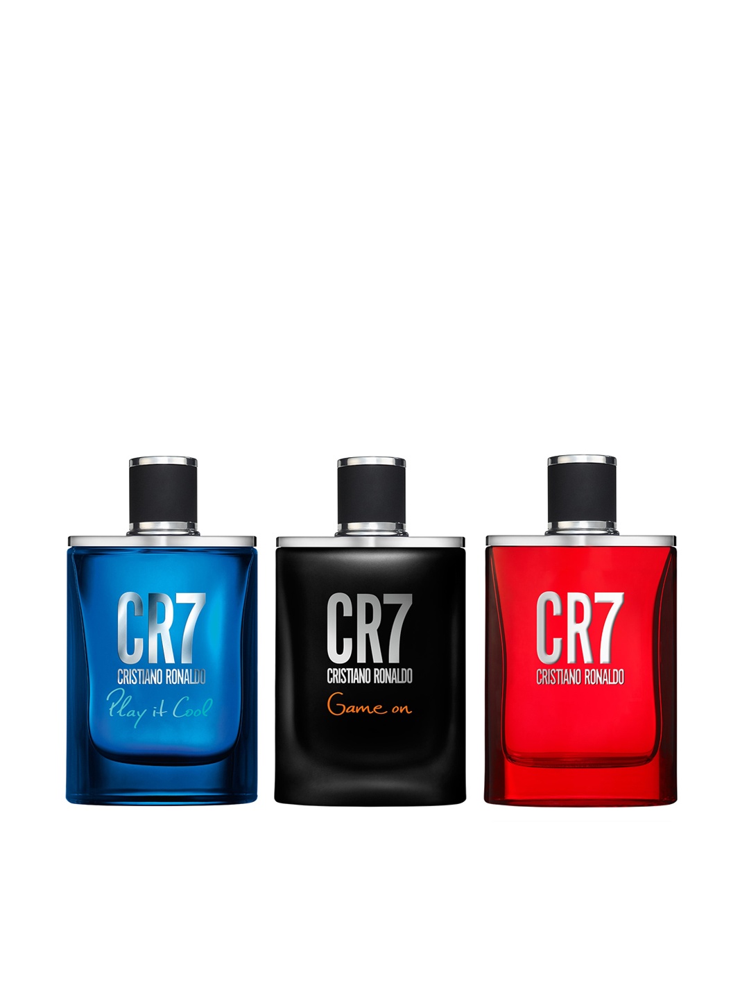 

CRISTIANO RONALDO Men Set of 3 Game On & Play It Cool Eau de Toilette Set - 50 ml each, Transparent