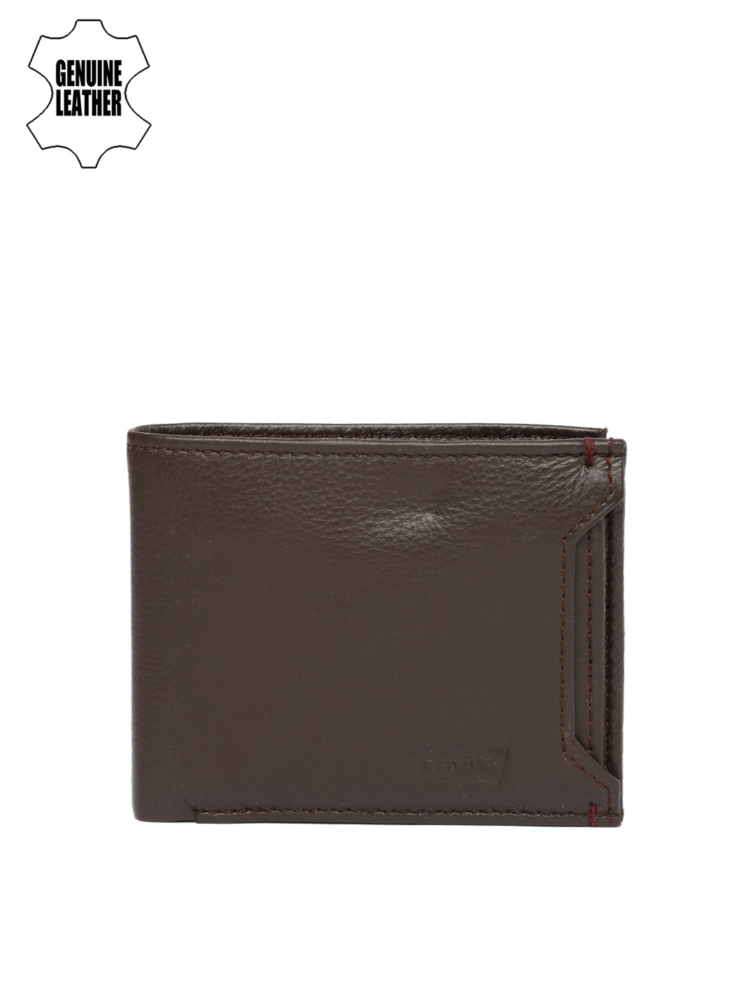 

Levis Men Brown Solid Two Fold Genuine Leather Wallet