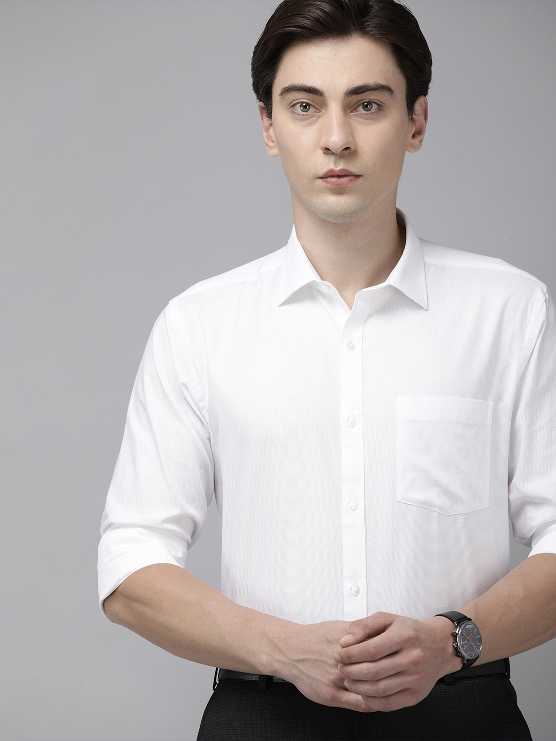 

Park Avenue Men White Slim Fit Formal Shirt