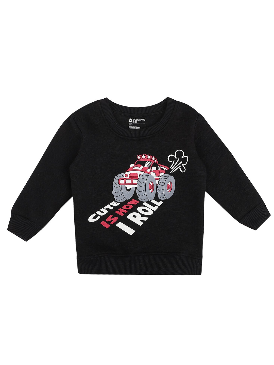 

Bodycare Kids-Boys Black Printed Sweatshirt