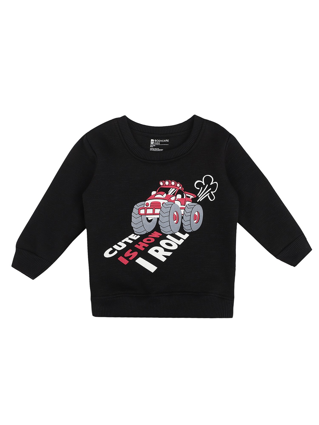 

Bodycare Kids Boys Black Printed Sweatshirt