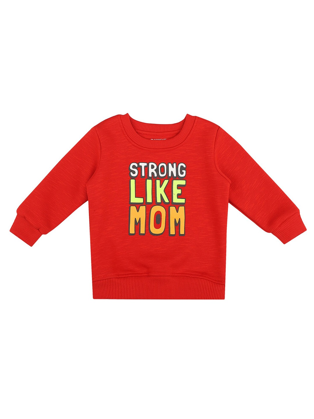 

Bodycare Kids Boys Red Printed Ful Sleeved Sweatshirt