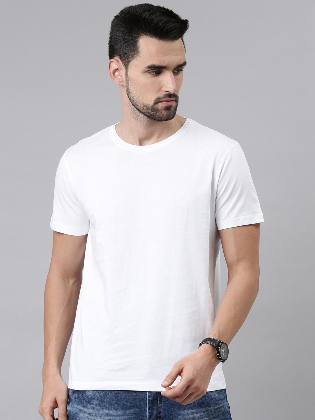 

macmerise Men White Bio Finish T-shirt