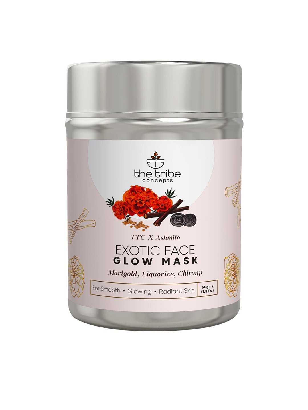 

The Tribe Concepts Exotic Face Glow Mask 50g, Brown