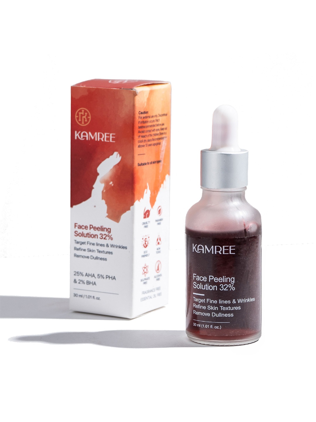 

KAMREE Face Peeling 32% AHA PHA BHA Serum-30 ml, Red
