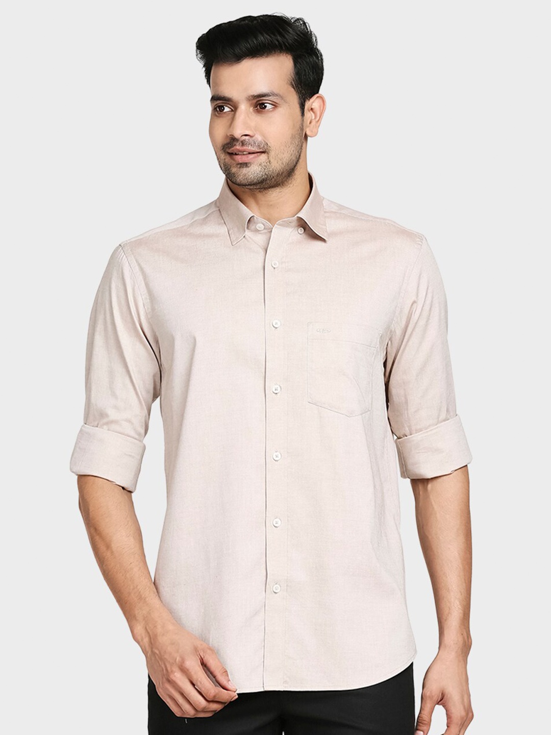 

ColorPlus Men Medium Brown Casual Shirt