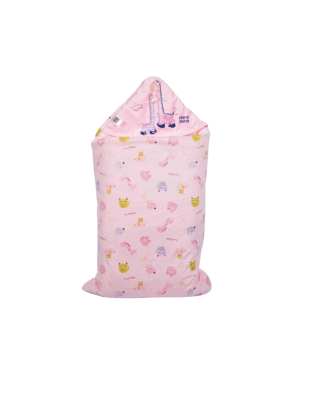 

MeeMee Infant Pink Printed 3 in 1 Baby Carry Nest Sleeping Bag & Mattress
