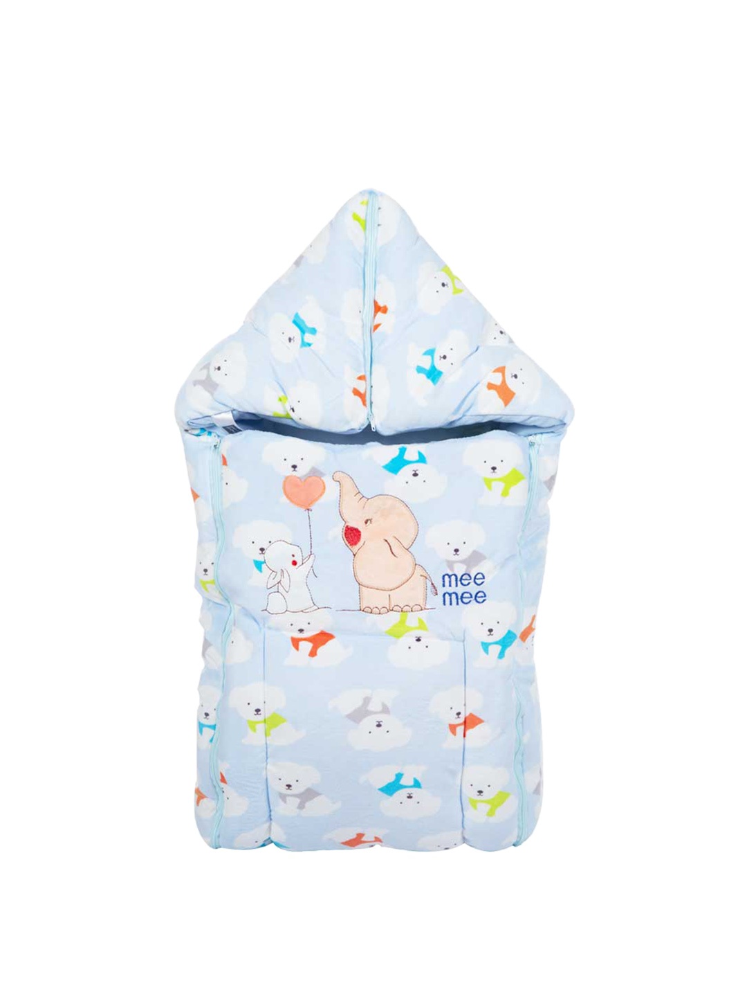 

MeeMee Infant Kids Blue & White Printed Sleeping Bag