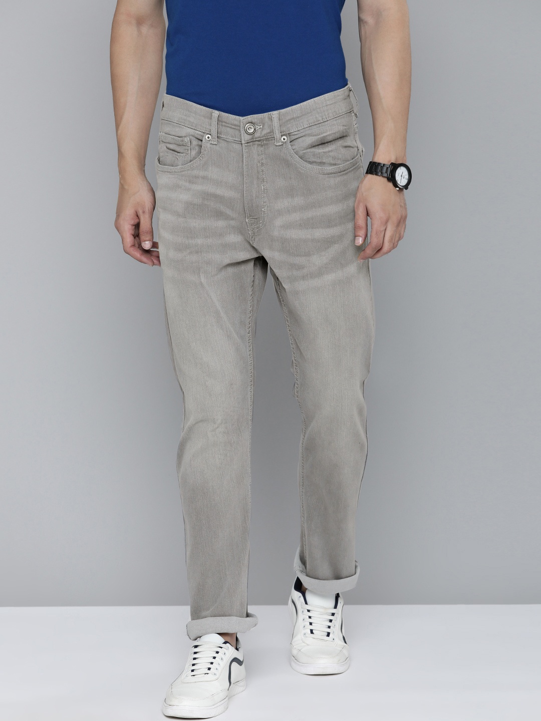 

Flying Machine Men Grey Slim Fit Light Fade Stretchable Jeans