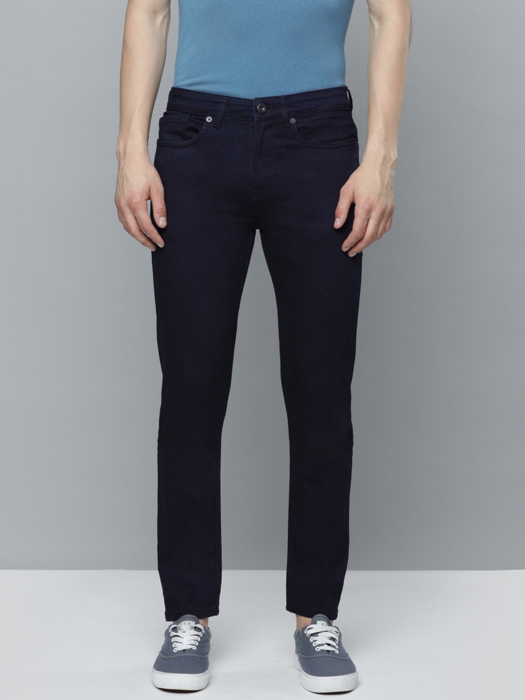 

Flying Machine Slash Slim Tapered Fit Jeans, Blue