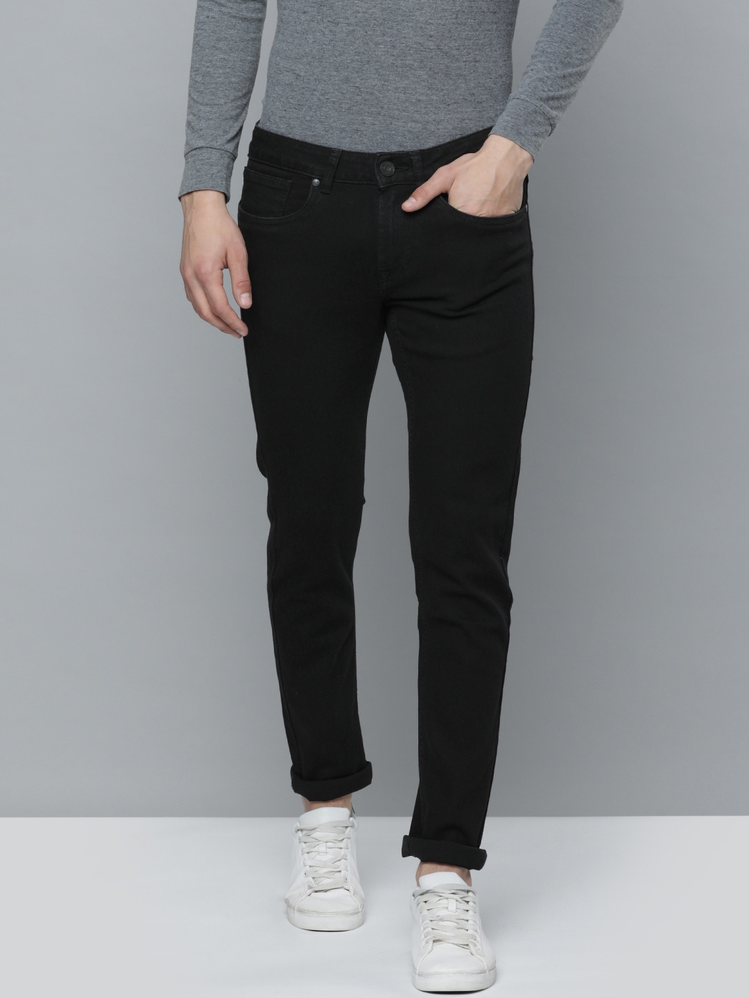 

Flying Machine Men Black Skinny Fit Stretchable Jeans