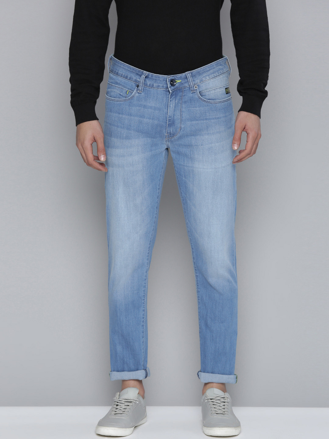 

Flying Machine Men Blue Michael Slim Tapered Fit Mid Rise Light Fade Stretchable Jeans