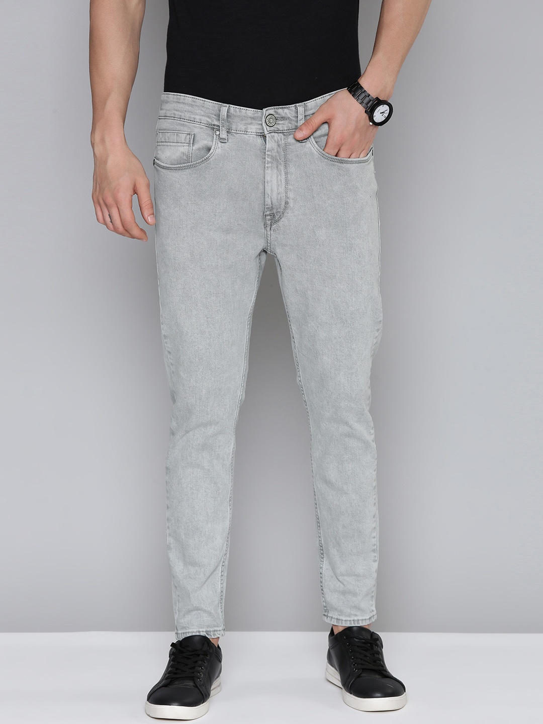 

Flying Machine Men Grey Stretchable Jeans