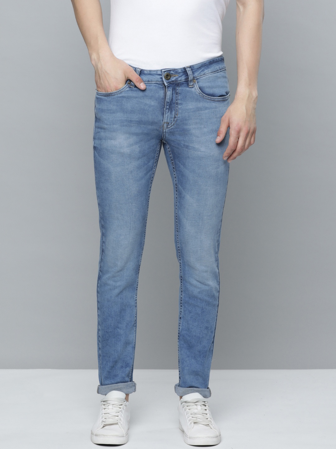 

Flying Machine Men Jackson Skinny Fit Light Fade Stretchable Jeans, Blue