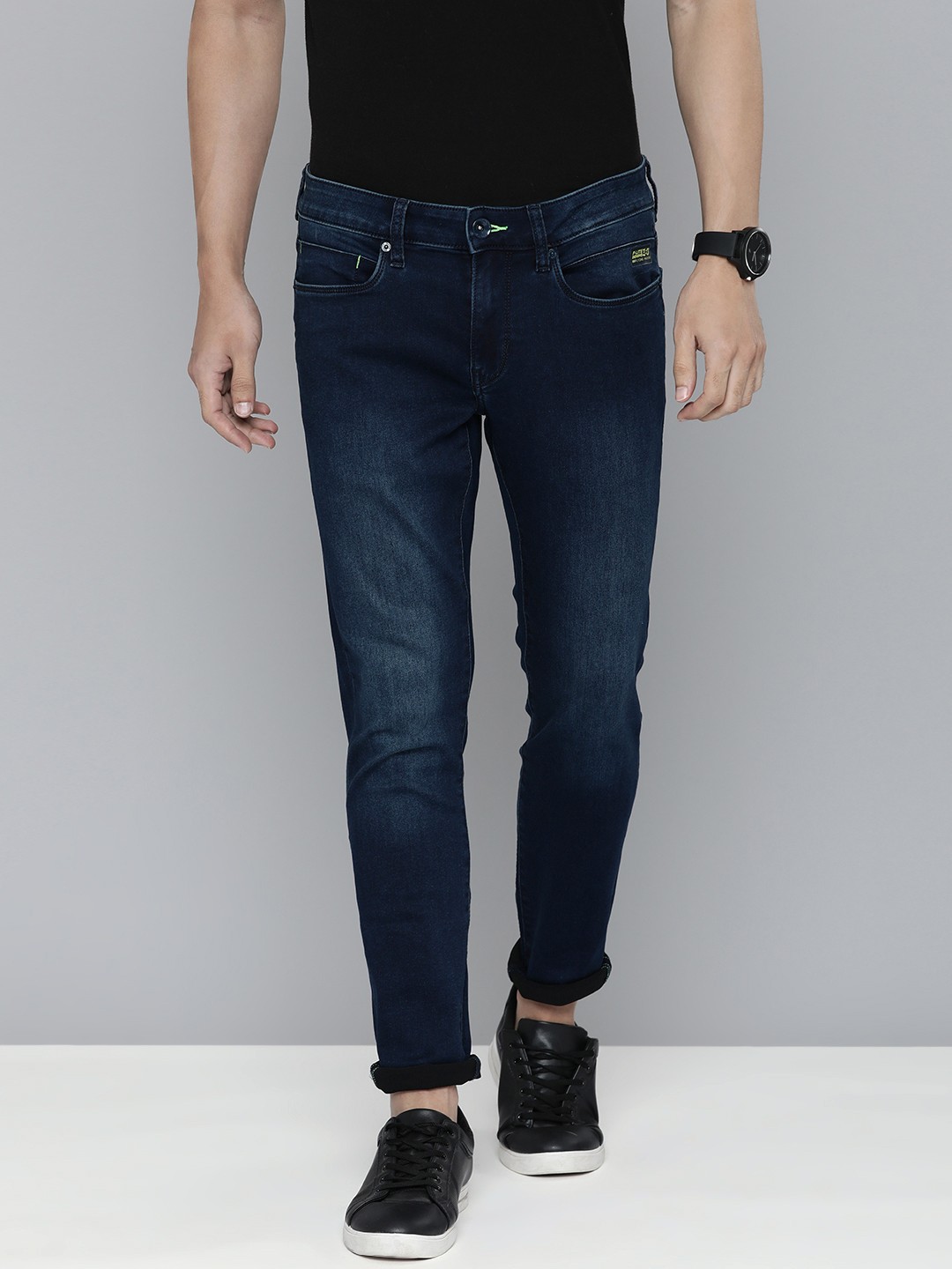 

Flying Machine Men Blue Jackson Skinny Fit Heavy Fade Stretchable Jeans