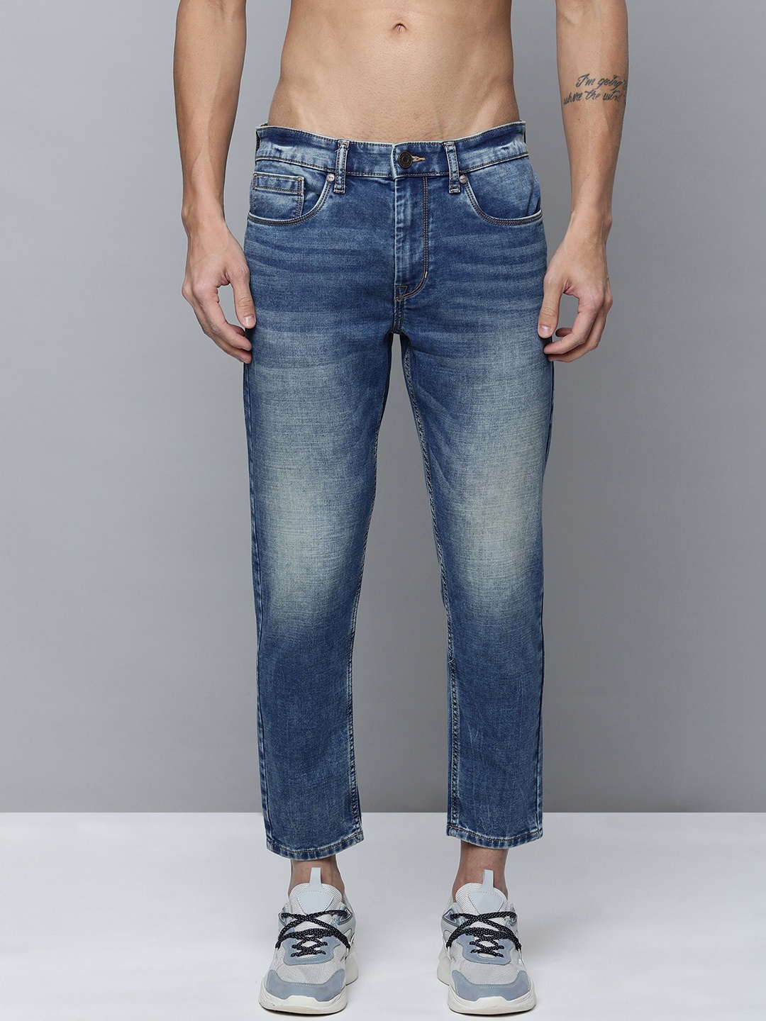 

Flying Machine Men Faded Jeans, Blue