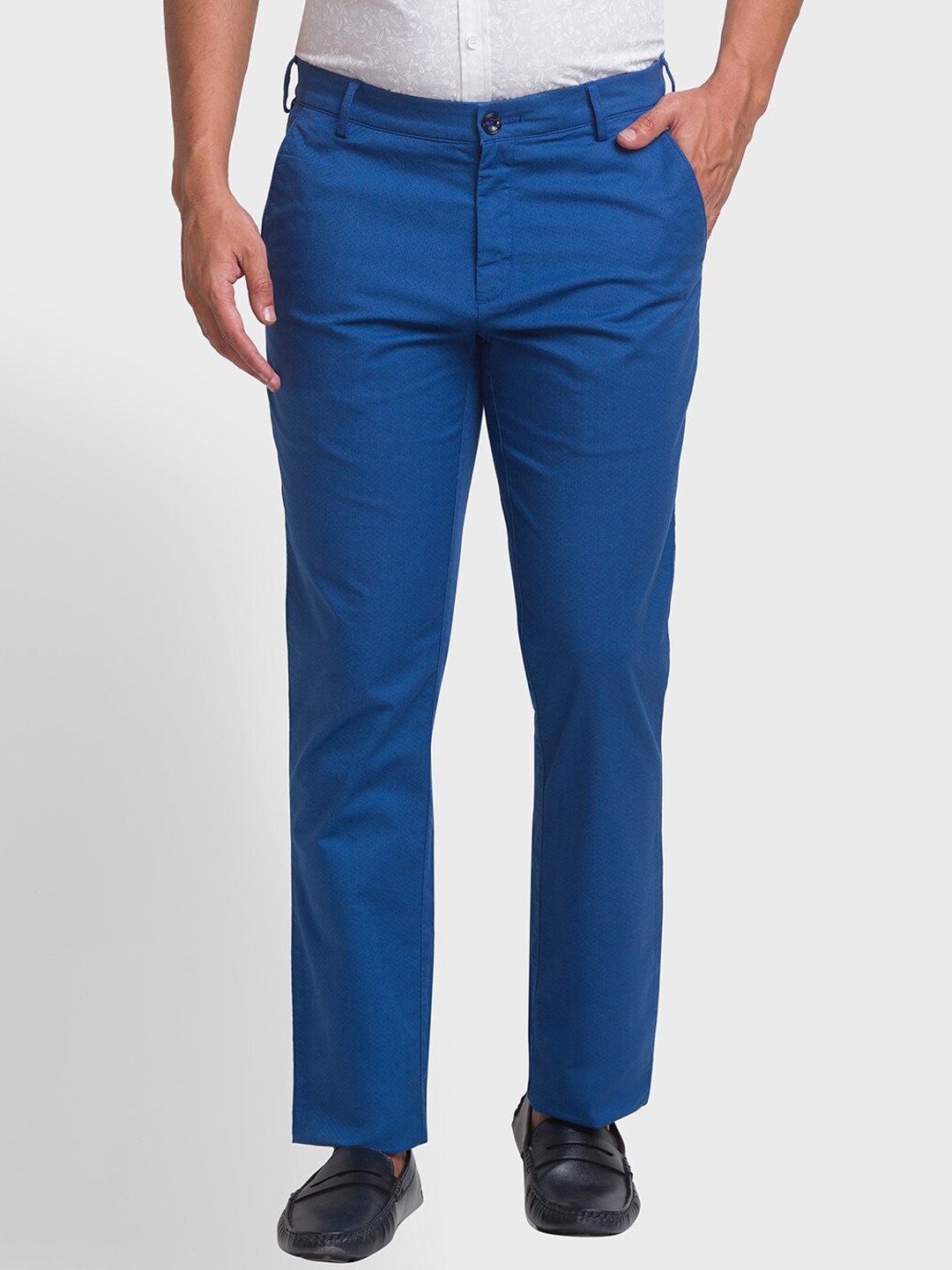 

ColorPlus Men Blue Chinos Trousers