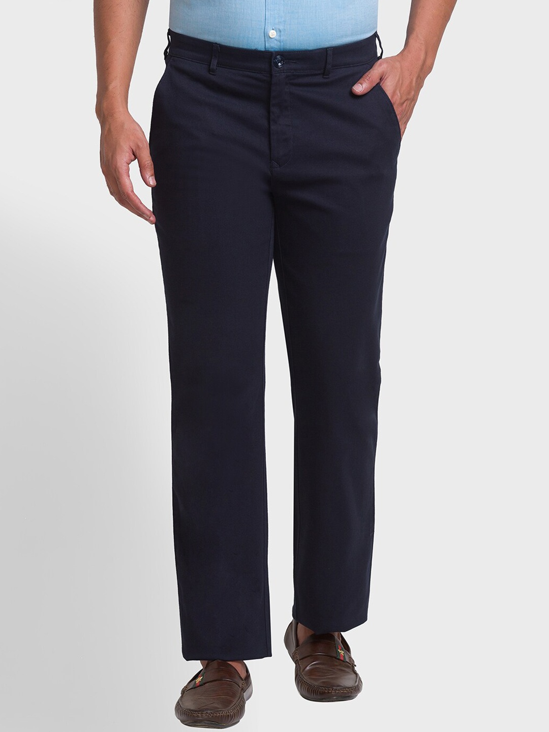 

ColorPlus Men Blue Trousers