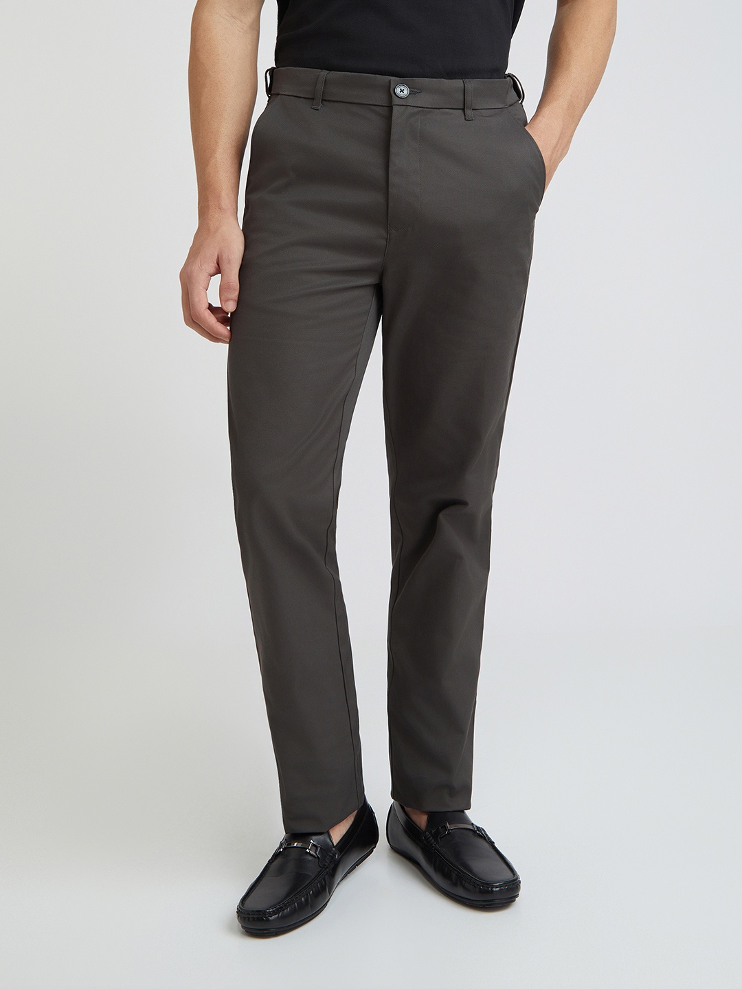 

ColorPlus Men Grey Trousers
