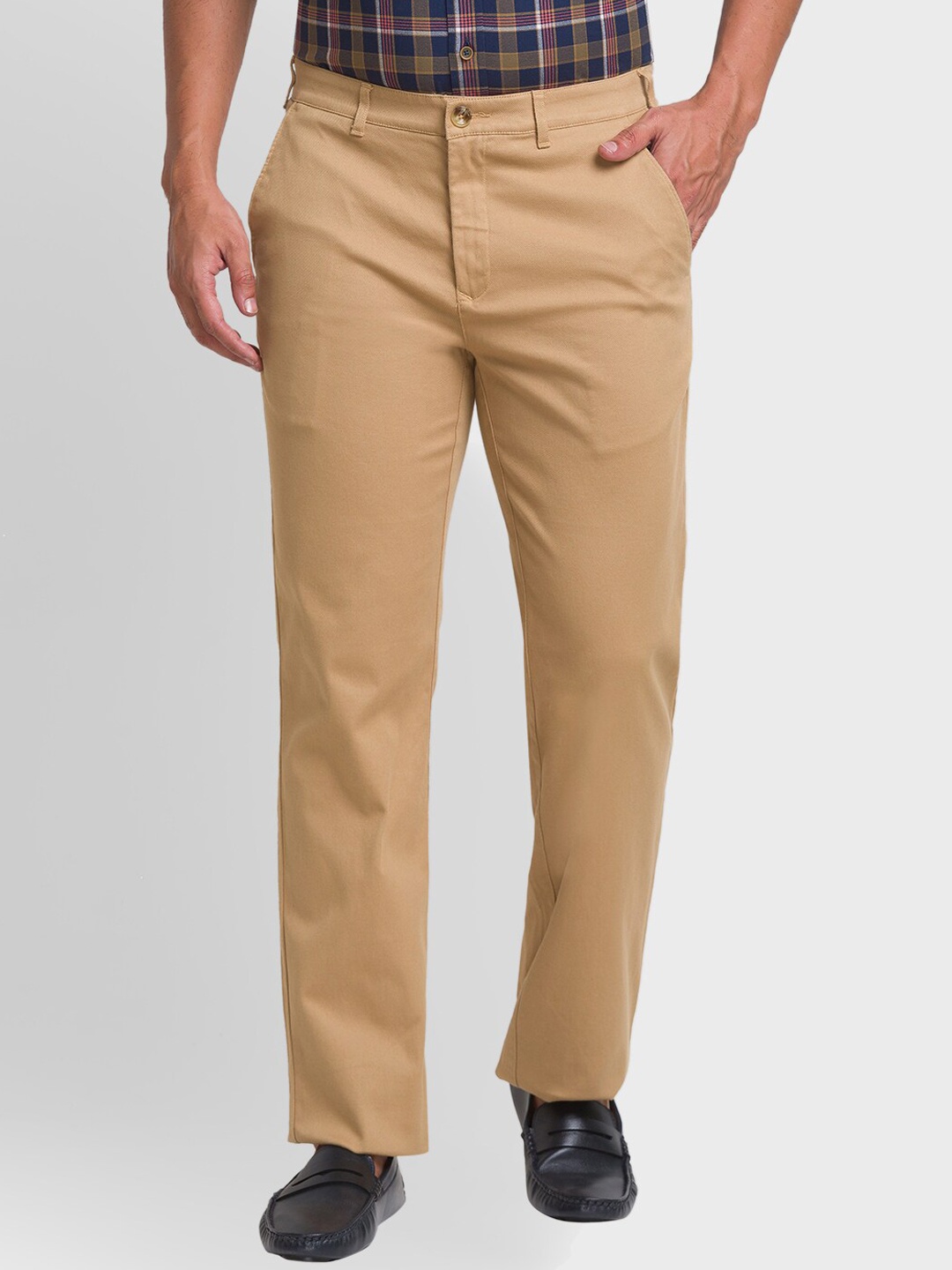 

ColorPlus Men Khaki Trousers