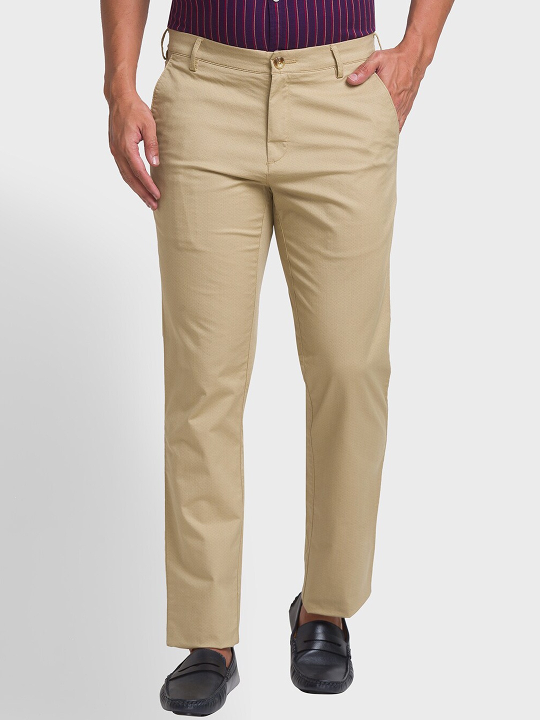 

ColorPlus Men Khaki Trousers