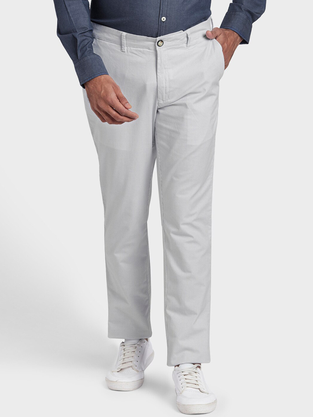 

ColorPlus Men Grey Trousers