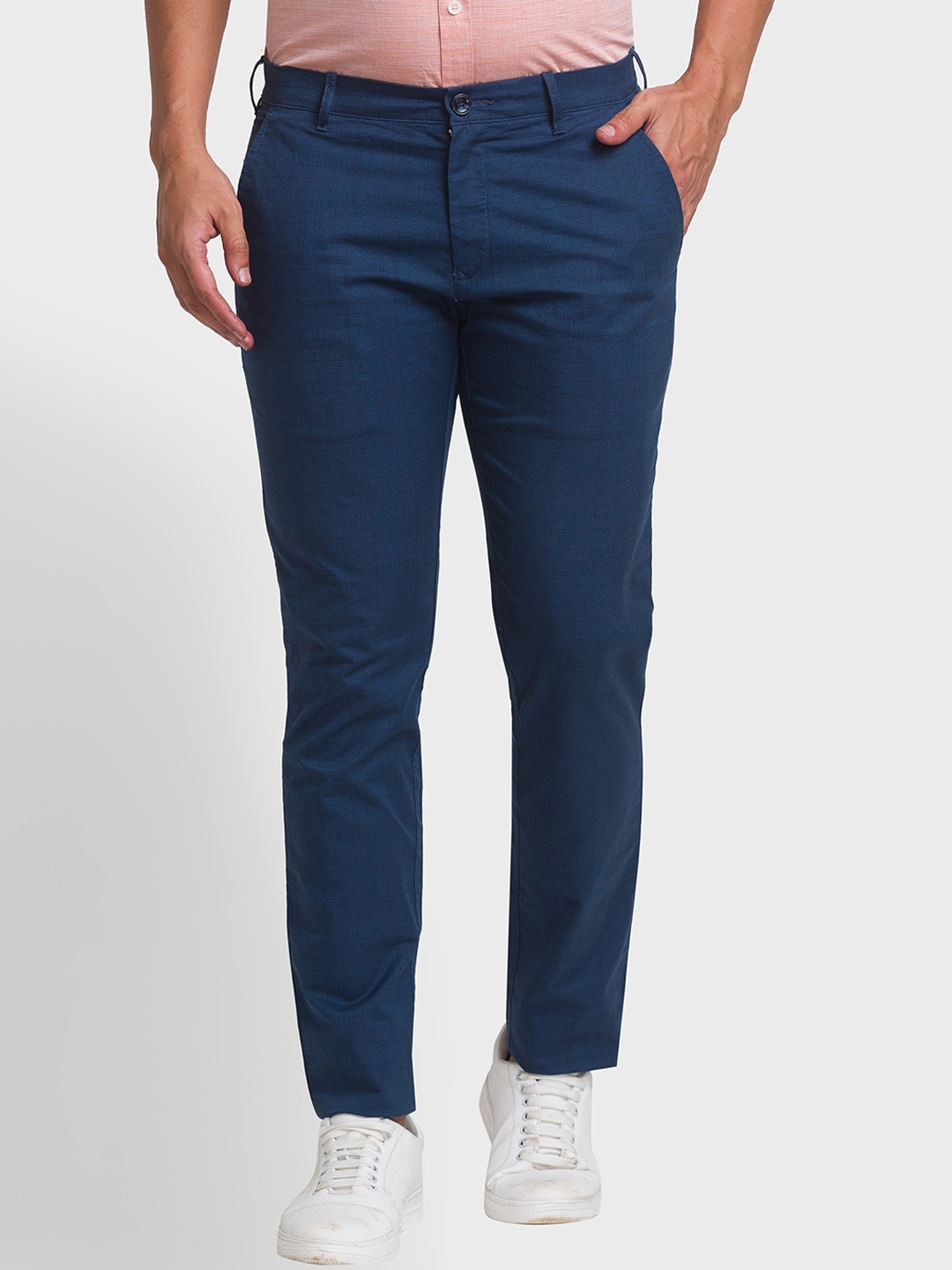 

ColorPlus Men Blue Trousers
