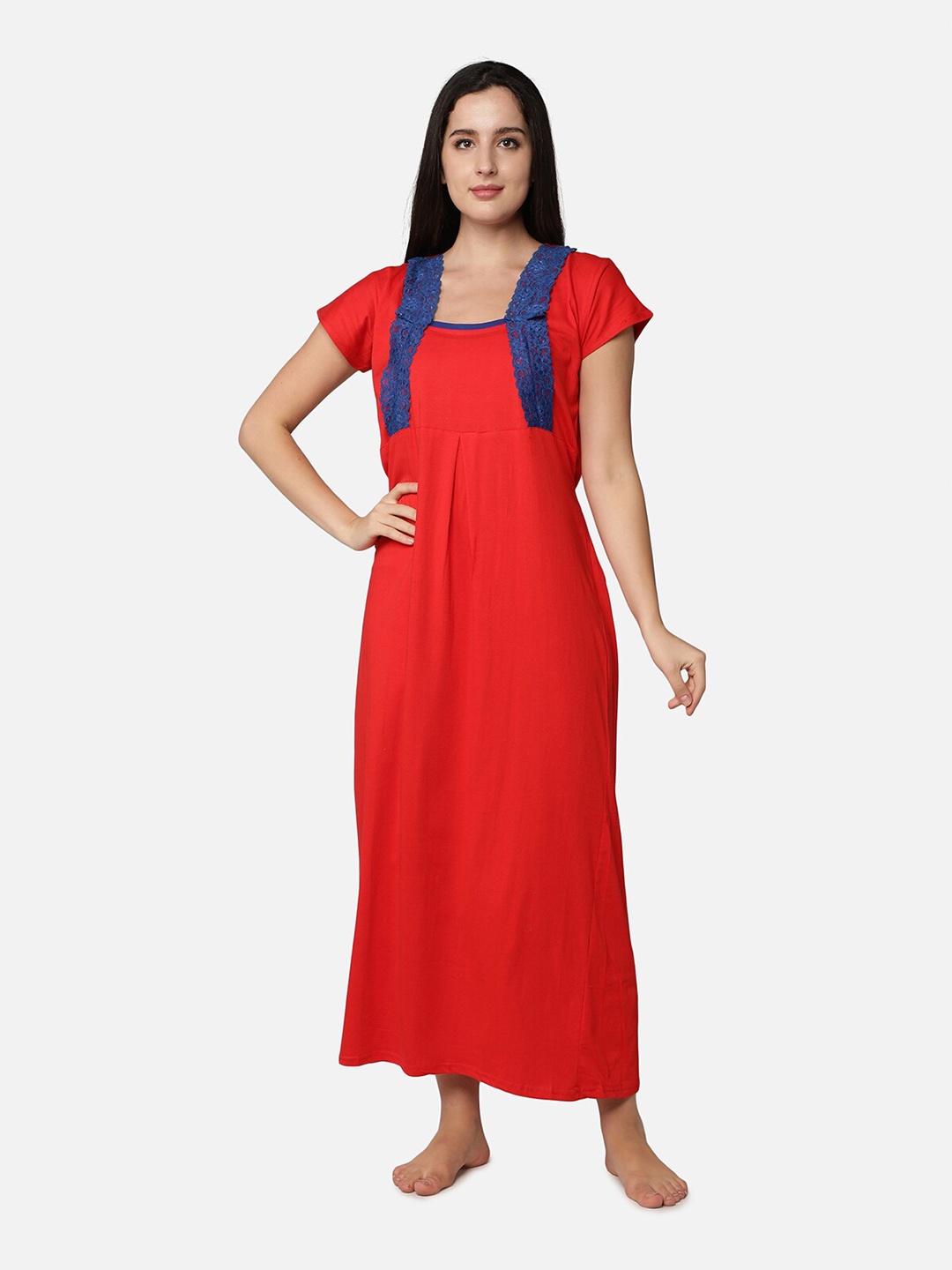 

Be You Red Maxi Nightdress