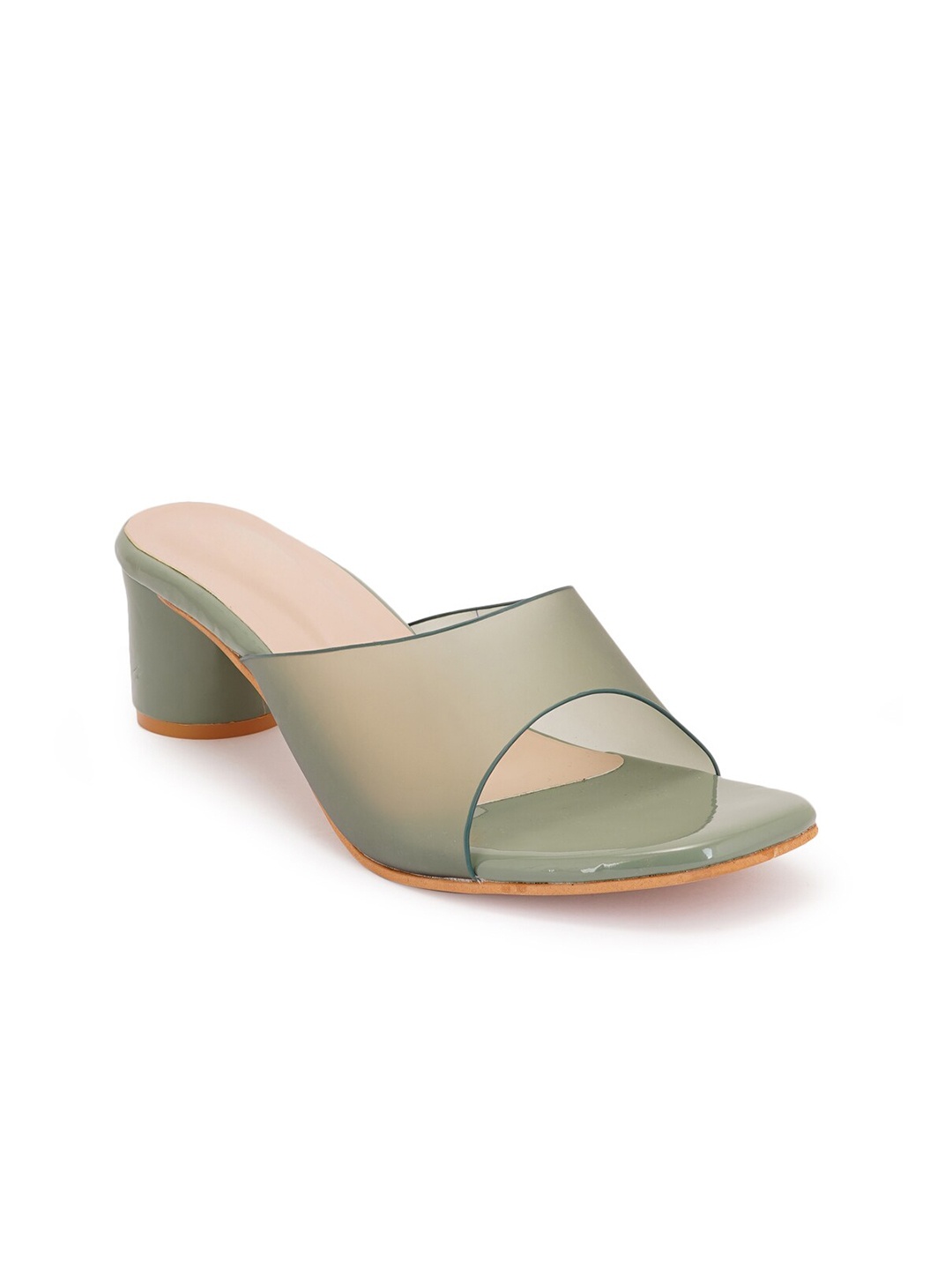 

Style Shoes Green Block Heels