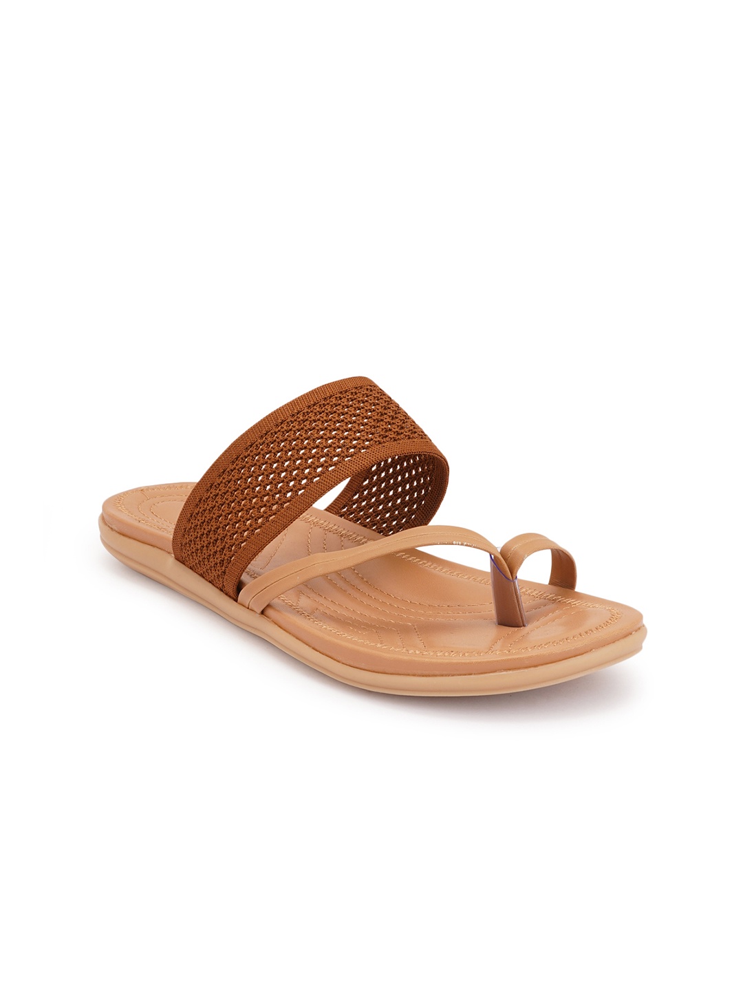 

Style Shoes Women Brown One Toe Flats Sandals