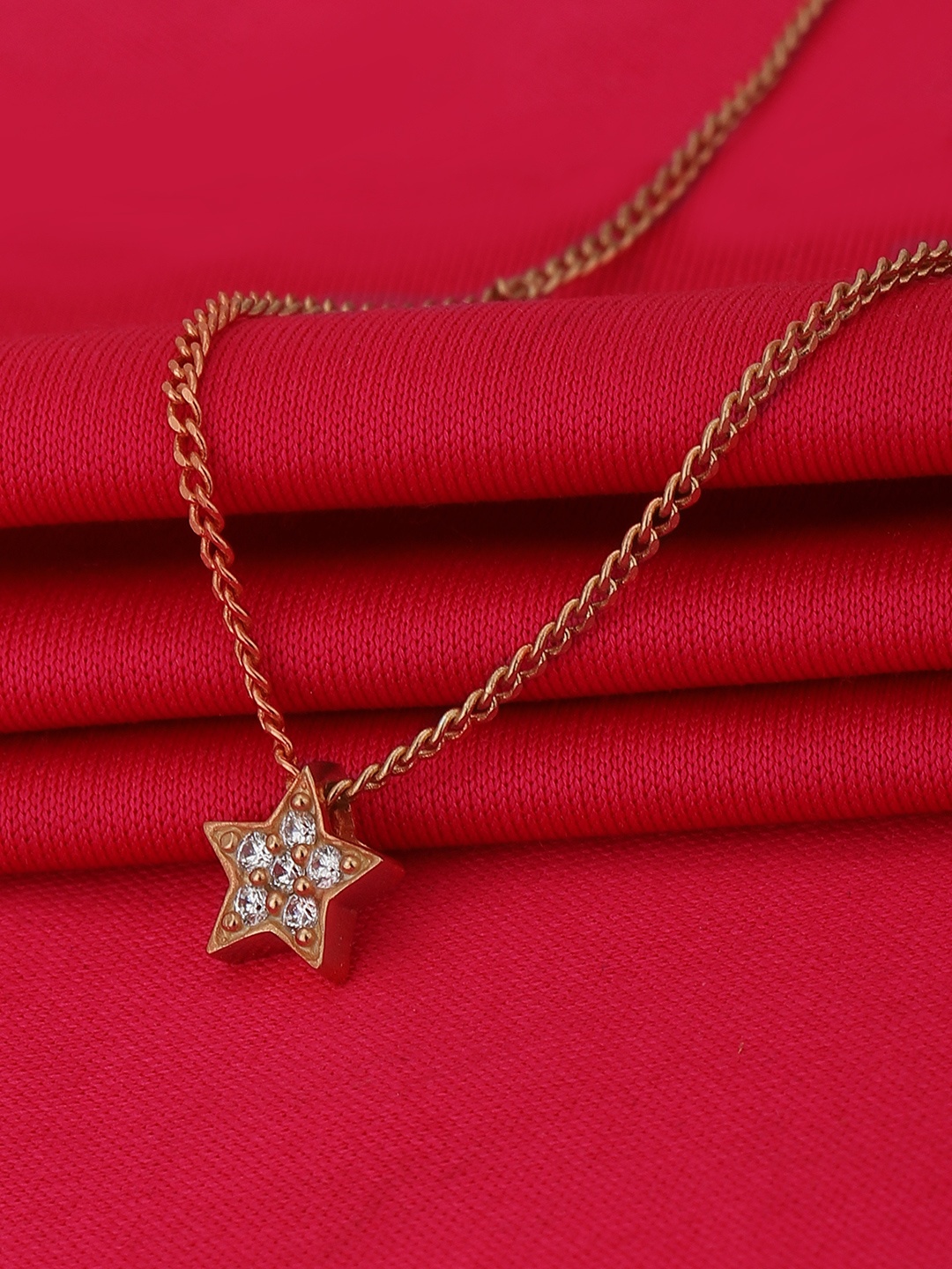 

Carlton London Rose Gold-Plated Brass Necklace