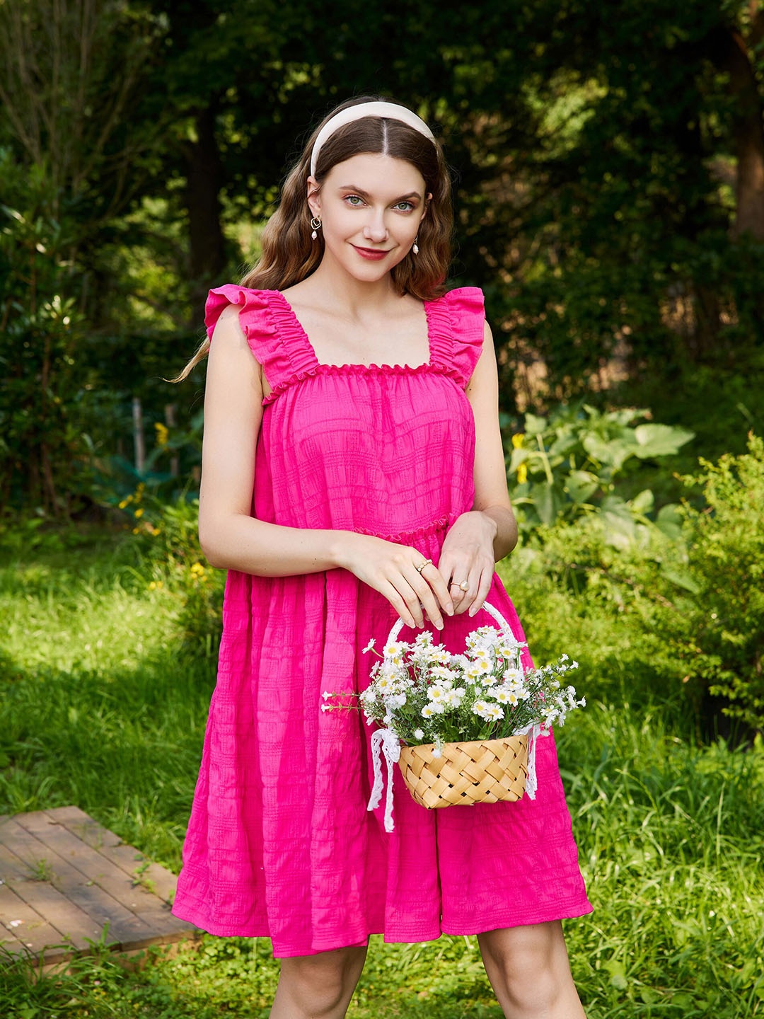 

URBANIC Women Rose A-Line Dress