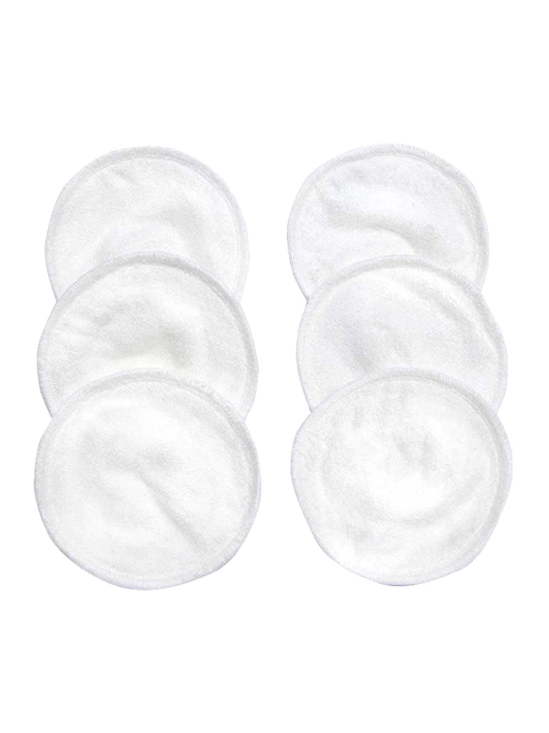 

Mee Mee Set Of 6 White Reusable Maternity Washable Nursing Cotton Breast Pads