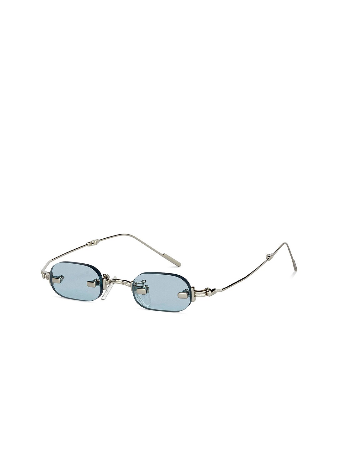 

Vincent Chase Unisex Blue Lens & Gold-Toned Oval Sunglasses with UV Protected Lens