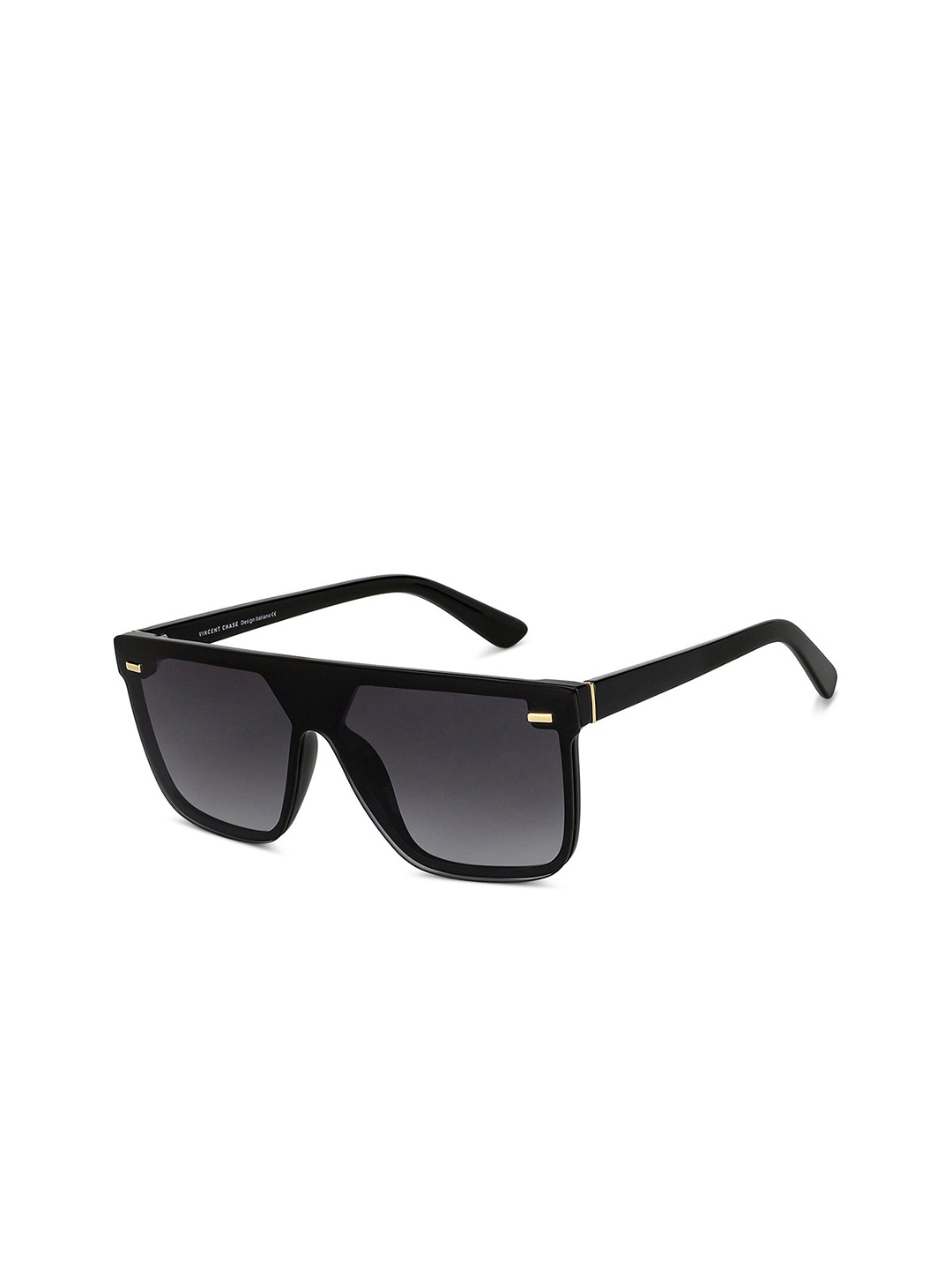 

Vincent Chase by Lenskart Unisex Grey Lens & Black Wayfarer Sunglasses with UV Protected Lens