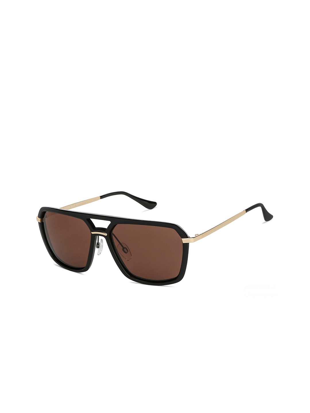 

Vincent Chase Unisex Brown Lens & Gold-Toned Other Sunglasses with Polarised and UV Protected Lens